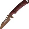Dawson Knives Revelation Fixed Blade - Black Red G10