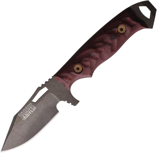 Dawson Knives Steadfast Fixed Blade CPM MagnaCut 3.5" Red/Black