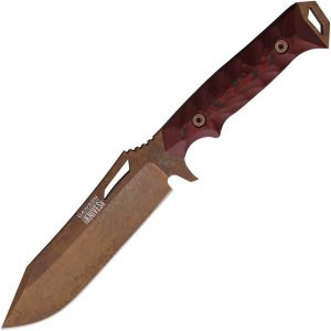Dawson Shepherd XL Fixed Blade CPM MagnaCut 5.5" Red