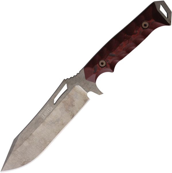 DW83755.jpg Dawson Knives Shepherd XL Fixed Blade CPM MagnaCut Red G10