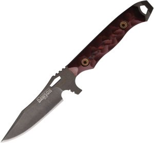 Dawson Knives Smuggler Fixed Blade CPM MagnaCut Black Red
