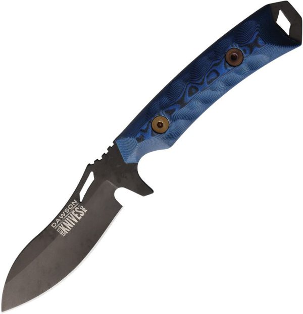 Dawson Knives Harvester Fixed Blade CPM MagnaCut Black Blue