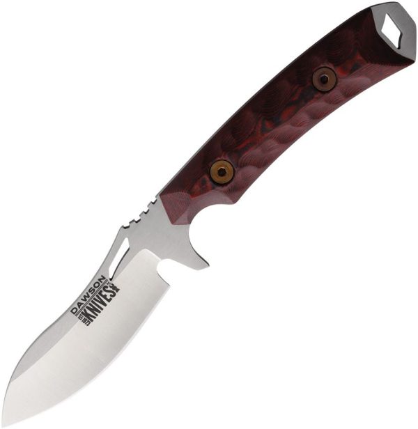 Dawson Knives Harvester Fixed Blade CPM MagnaCut Red G10