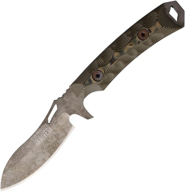 DW84226.jpg Dawson Knives Harvester Fixed Blade - Ultrex Camo G10