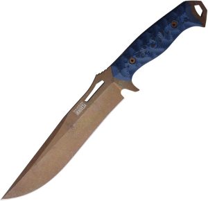 Dawson Knives Seraphim CP Bowie Fixed Blade - Blue G10