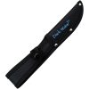 Dark Water Fixed Blade Partially Serrated - Black Rubber