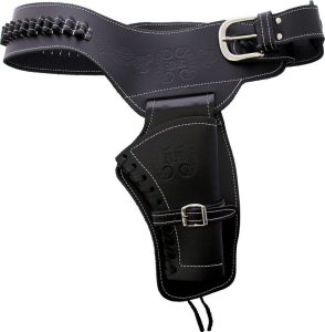 Denix MD Single Draw Holster Right Black Leather Medium