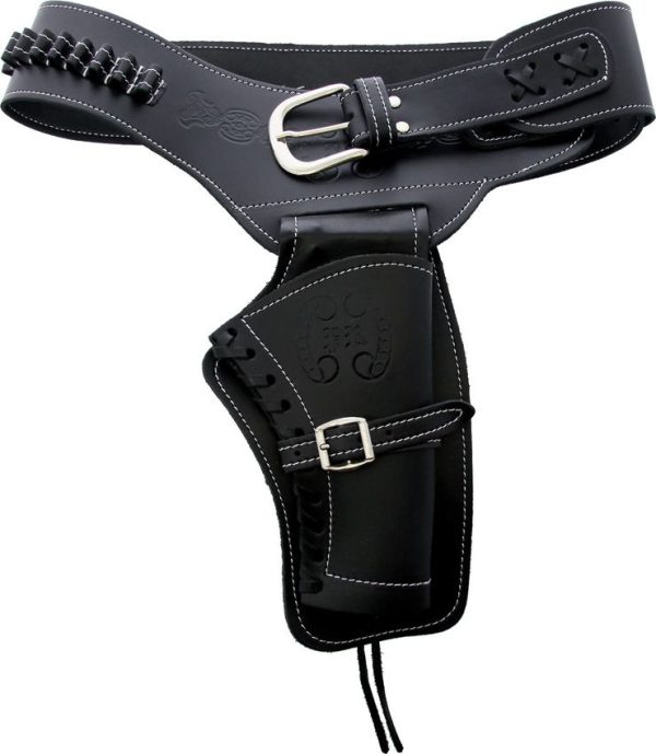 Denix Small Single Draw Holster - Black Leather