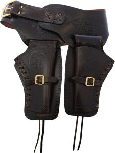 Denix Lg Double Draw Holster Black Leather Spain