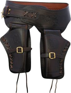 DX02S.jpg Denix Sm Double Draw Holster Black Leather Spain