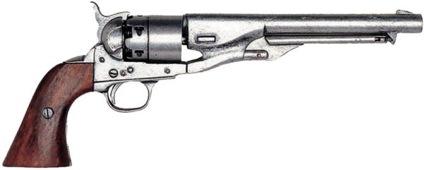 Denix M1860 Civil War Revolver Replica - Nickel