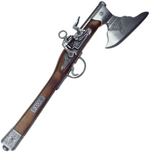 DX1010.jpg Denix Axe Pistol Replica 21" Wood Stock Antique Finish