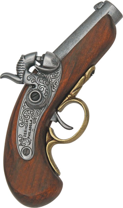 Denix Baby Philadelphia Derringer - Nickel Silver