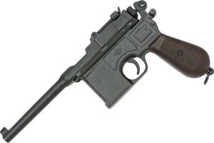 Denix 1896 Automatic Broom Handle Pistol Replica Brown Delrin