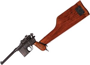 Denix 1896 C96 Mauser Pistol Replica Wood Metal 13 Inch
