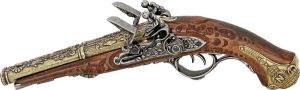 Denix Napoleon Flintlock Replica Double Barrel Hardwood Spain