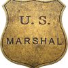 Denix US Marshal Badge Replica - Brass Finish