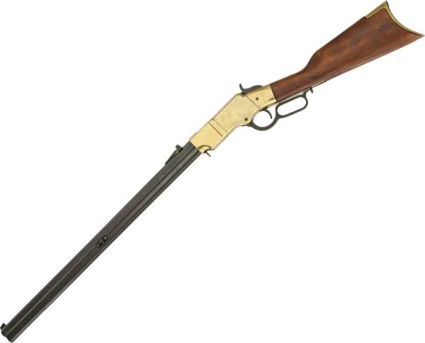 Denix Old West Lever Action Rifle Replica 43" Brass Wood