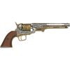 Denix Civil War 1851 Navy Revolver Replica Antique Nickel Silver