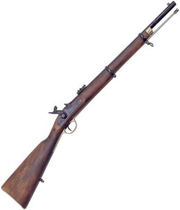 Denix 1860 P-60 Enfield Rifle Replica Wood Stock Blued Metal