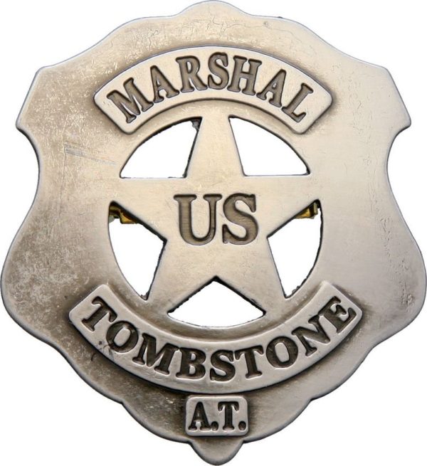 Denix US Marshal Tombstone Badge - Satin Finish