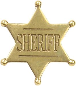 DX106.jpg Denix Deluxe Western Sheriff Badge - Brass