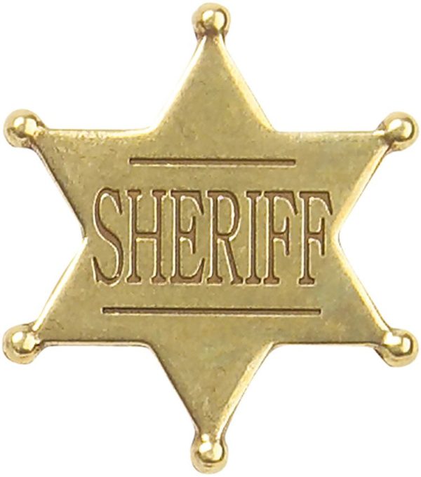 Denix Deluxe Western Sheriff Badge - Brass
