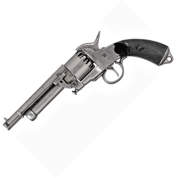 DX1070G.jpg Denix Le Mat Confederate Pistol Replica Antique Nickel Civil War