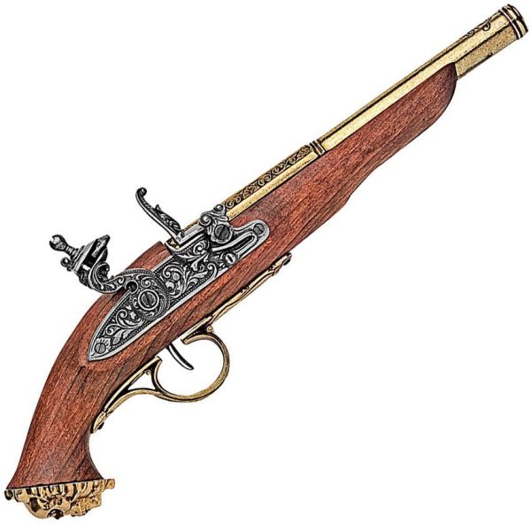 Denix 18th Century Pirate Flintlock Brass Finish