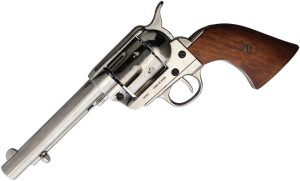 Denix 1873 Peacemaker .45 Nickel Revolver Replica