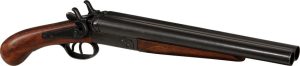 DX1114.jpg Denix Street Howitzer Replica Coach Gun Rosewood 22"