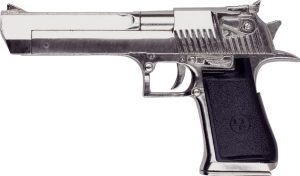 DX1123N.jpg Denix Desert Eagle Replica Nickel Finish Die Cast Metal Gun