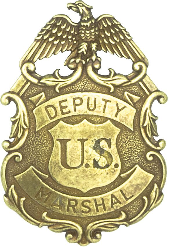 Denix Deputy U.S. Marshal Badge - Brass Finish