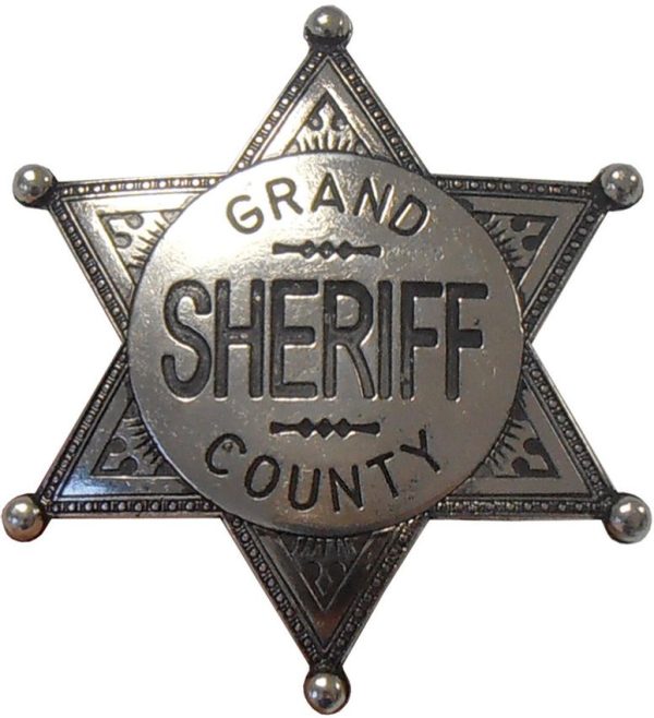 Denix Grand County Sheriff Badge Gray Finish