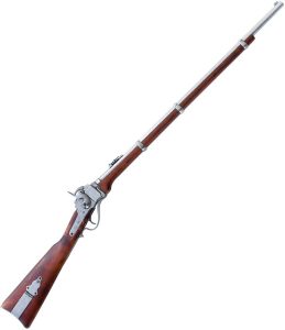 DX1141.jpg Denix Sharps 1859 Military Rifle 53" Gray Metal Brown Wood