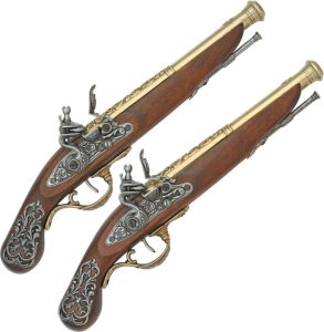 DX1196.jpg Denix British Dueling Pistols Flintlock Reproduction Pair