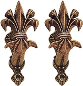 Denix Sword Gun Hanger Bronze Fleur de Lis Set of Two