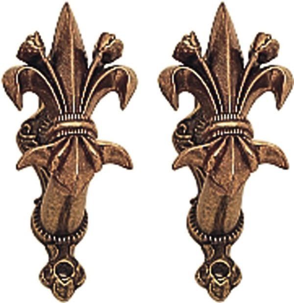 Denix Sword Gun Hanger Bronze Fleur de Lis Set of Two