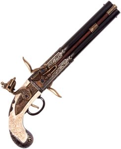 Denix 1750 Double Barrel Over-Under - Imitation Ivory Handle