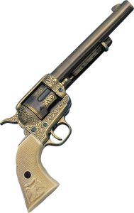 DX1281L.jpg Denix Deluxe Cavalry Pistol Replica Brass Ivory Grips Collectible