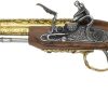 Denix Left-Handed Indian Flintlock - Brass Finish