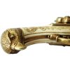 Denix French 2 Barrel Flintlock - Antique Gold Finish