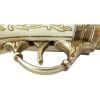 Denix French 2 Barrel Flintlock - Antique Gold Finish