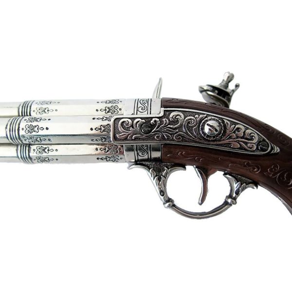 DX1307_add_02.jpg Denix French 4 Barrel Flintlock Replica - Antique Gray