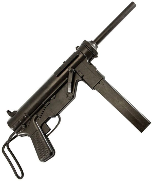 Denix M3 Sub Mach Grease Gun Non-Firing Replica Black Metal