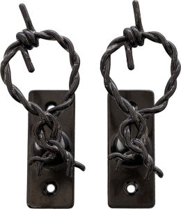 DX20B.jpg Denix Barbed Wire Hanger Pair - Dark Gray Metal