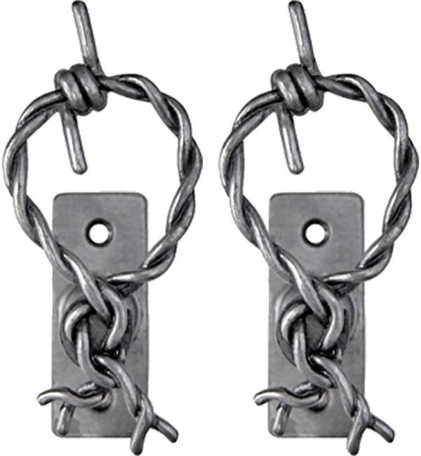 DX20G.jpg Denix Barbed Wire Hanger Pair - Silver Finish