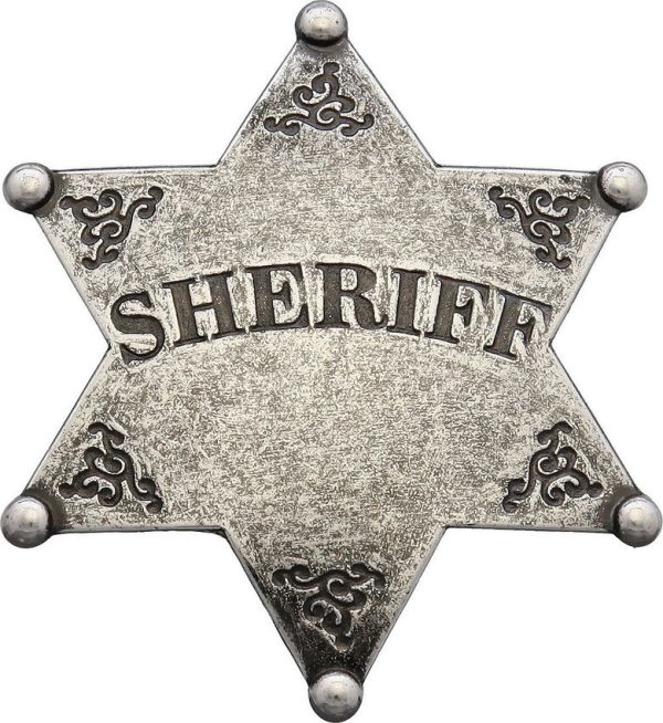 Denix Sheriff Badge Metal Pin Back 2.63 inches