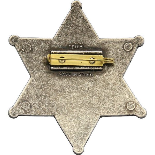 Denix Sheriff Badge Metal Pin Back 2.63 inches