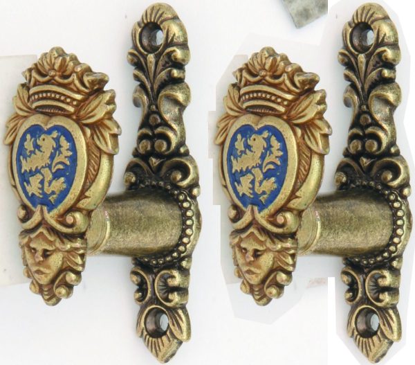 Denix Lion Sword Gun Holder Bronze Set of Two 3 inches